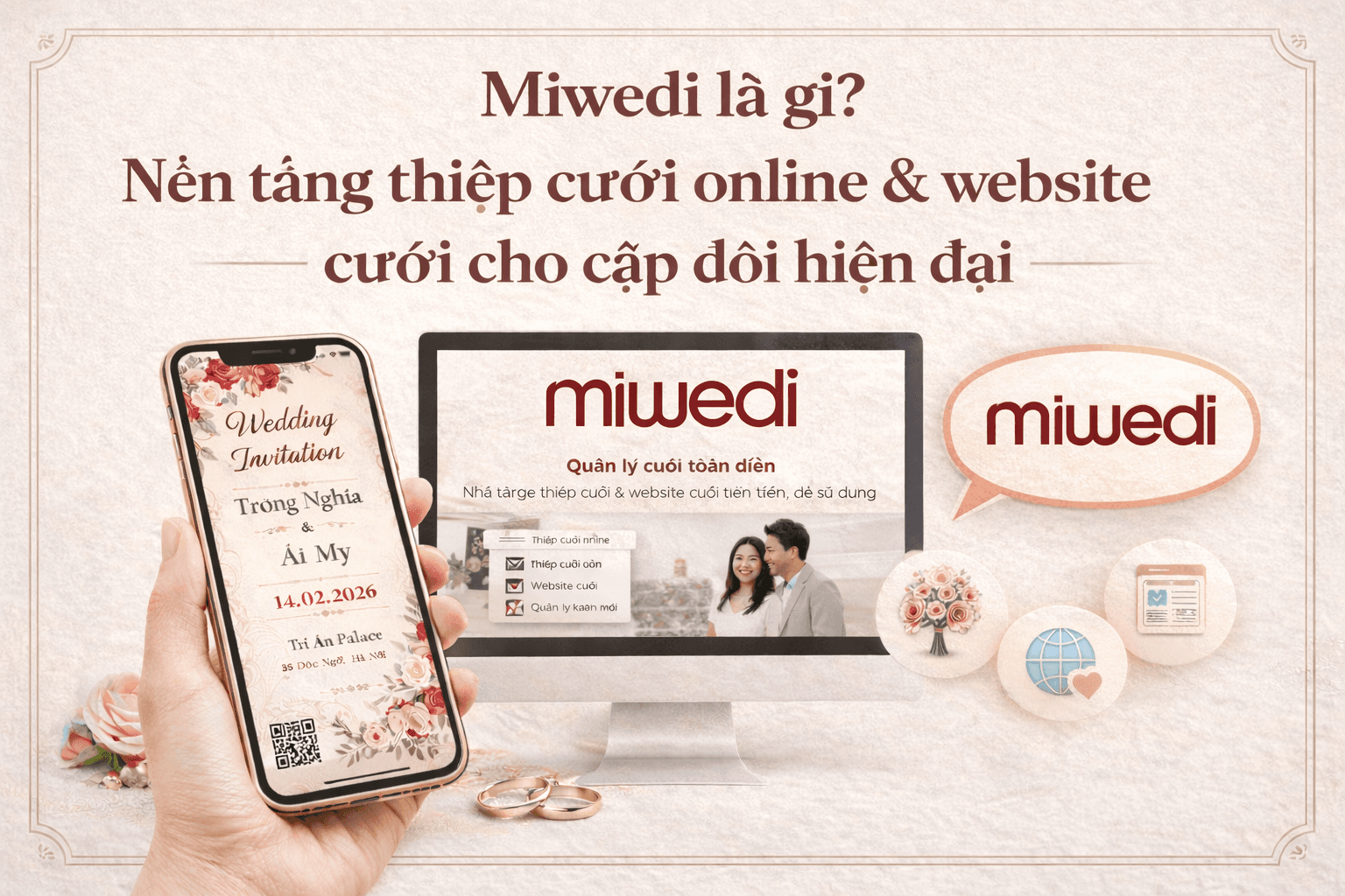 Miwedi là gì? Nền tảng thiệp cưới online & website cưới cho cặp đôi hiện đại